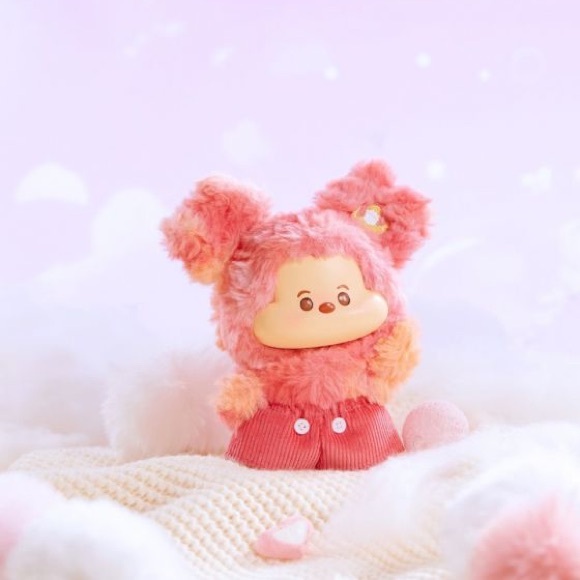 MINISO Disney Mickey Head in The Clouds Vinyl Plush Pendant Keychain - Red Cloud - Picture 10 of 10